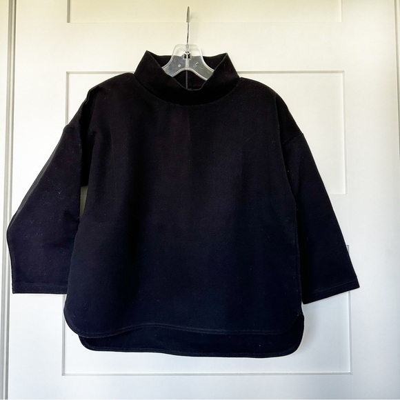 Madewell Painters Cropped Mock Neck Top - Picture 2 of 9